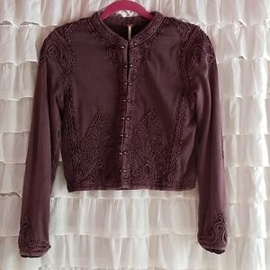 FREE PEOPLE embroidered jacket